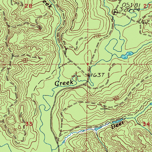 Topographic Map of Fir Creek, WA
