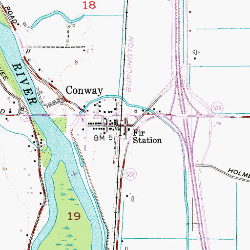 Topographic Map of Fir Station, WA