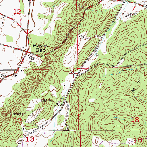 Topographic Map of Sand Valley, AL