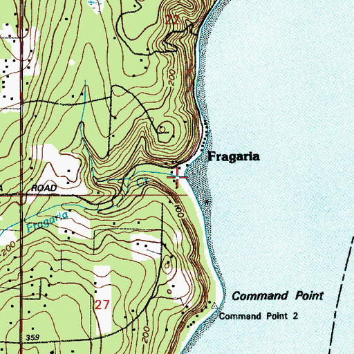 Topographic Map of Fragaria Creek, WA