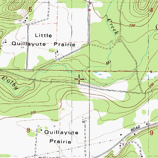 Topographic Map of Franklin Creek, WA