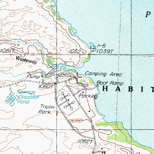 Topographic Map of Frenchman Hills Wasteway, WA