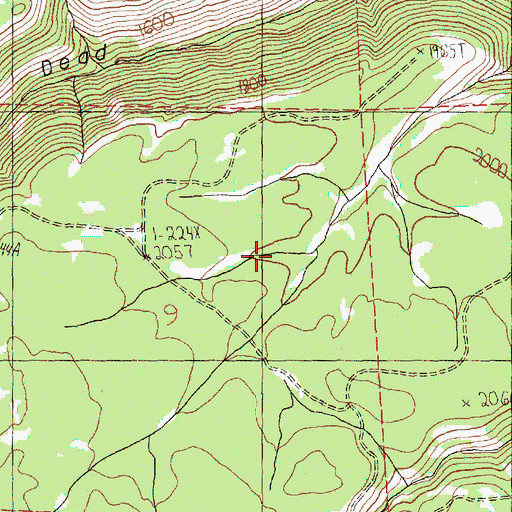 Topographic Map of Gates Spring, WA