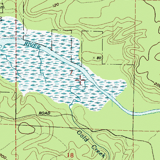Topographic Map of Gold Creek, WA