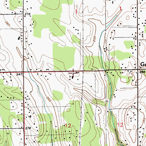 Topographic Map of Good Hope School, WA