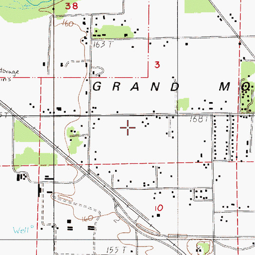 Topographic Map of Grand Mound State Game Reserve, WA