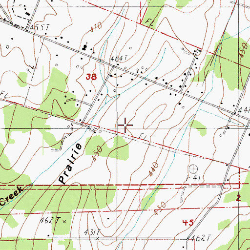 Topographic Map of Grand Prairie, WA