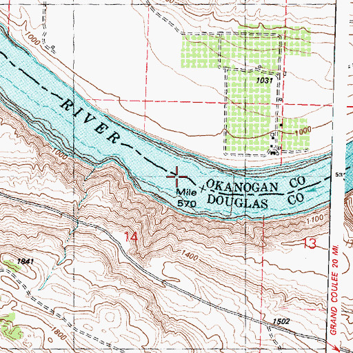 Topographic Map of Granite Rapids, WA