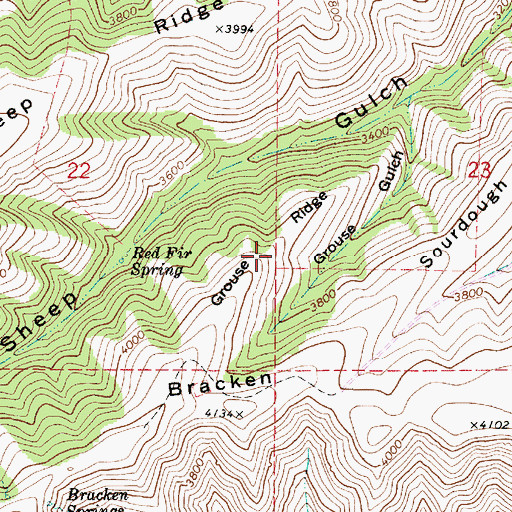 Topographic Map of Grouse Ridge, WA