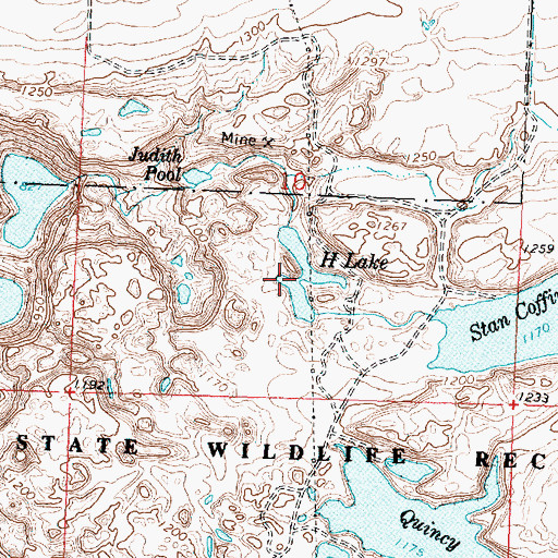 Topographic Map of H Lake, WA
