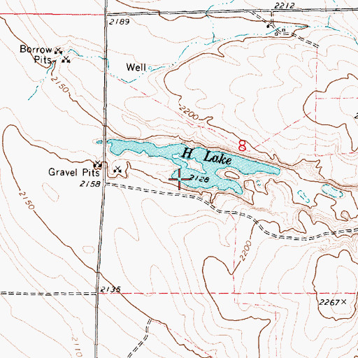 Topographic Map of H Lake, WA