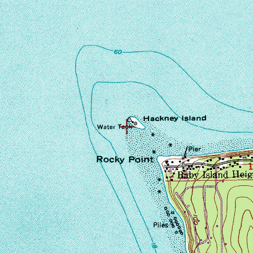 Topographic Map of Baby Island, WA
