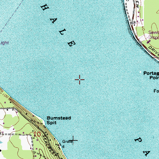 Topographic Map of Hale Passage, WA