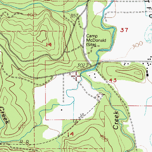Topographic Map of Halfway Creek, WA