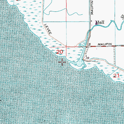 Topographic Map of Hall Slough, WA
