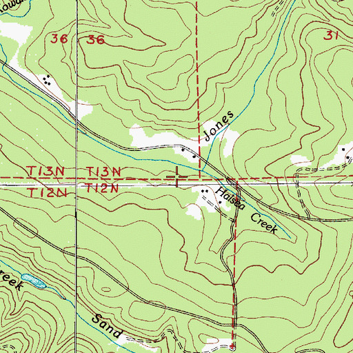 Topographic Map of Halsea Creek, WA