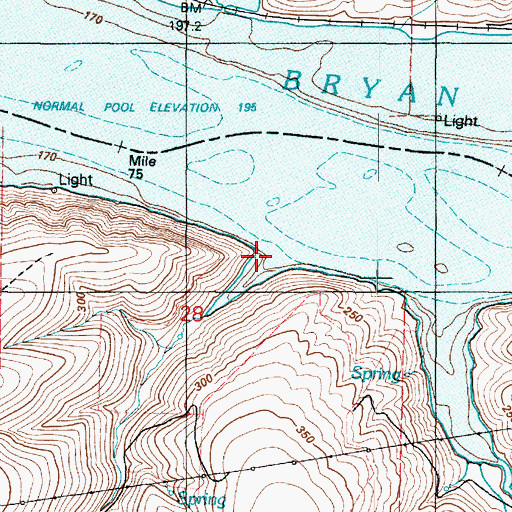 Topographic Map of Hanger Gulch, WA