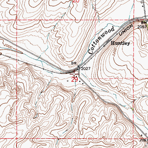 Topographic Map of Hastings Gulch, WA
