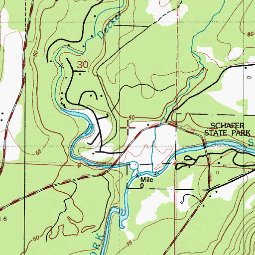 Topographic Map of Hatchery Grange, WA