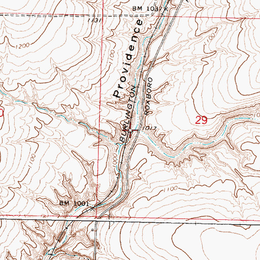 Topographic Map of Hatton Coulee, WA
