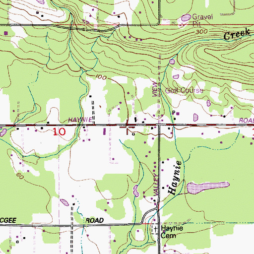 Topographic Map of Haynie Grange, WA