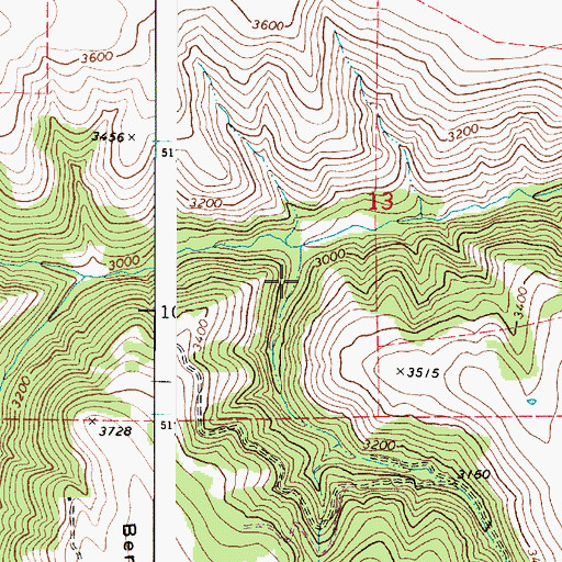 Topographic Map of Hefflefinger Gulch, WA