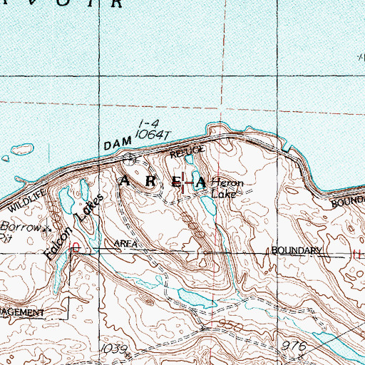 Topographic Map of Heron Lake, WA