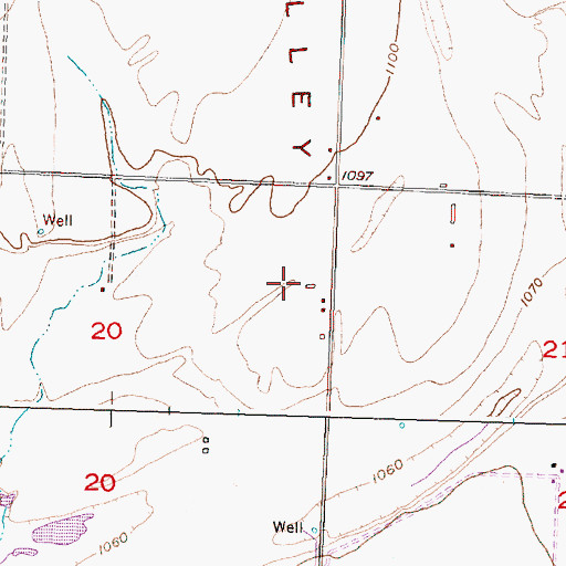 Topographic Map of Hiawatha Valley, WA