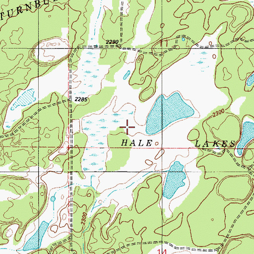 Topographic Map of Hole Lakes, WA