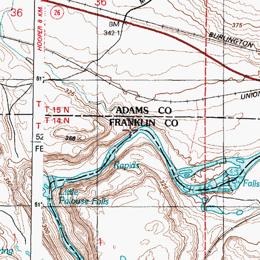 Topographic Map of Holliday Coulee, WA