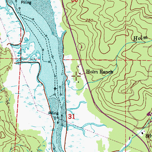 Topographic Map of Holm Ranch, WA