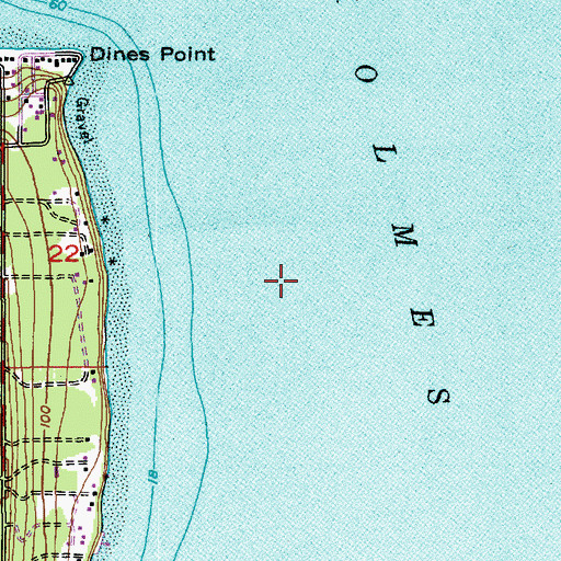 Topographic Map of Holmes Harbor, WA