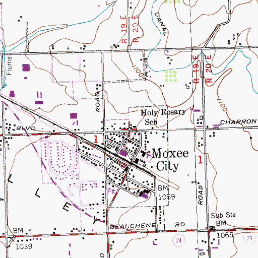 Topographic Map of Holy Rosary School, WA