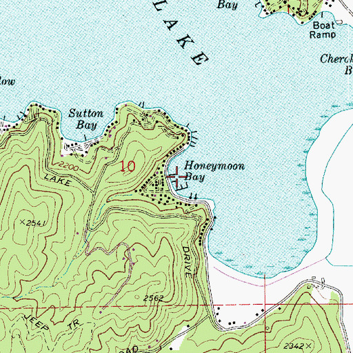 Topographic Map of Honeymoon Bay, WA