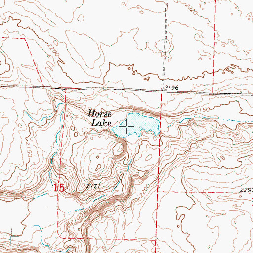 Topographic Map of Horse Lake, WA