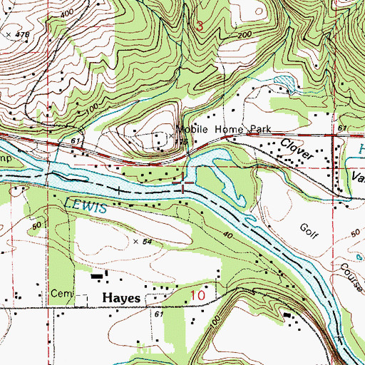 Topographic Map of Houghton Creek, WA