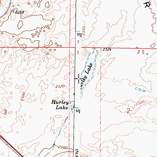 Topographic Map of Hurley Lake, WA