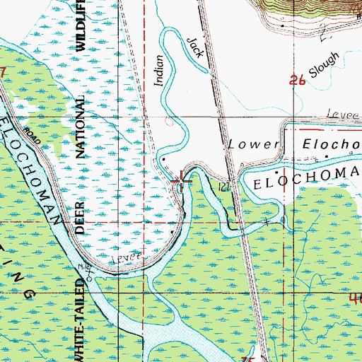Topographic Map of Indian Jack Slough, WA