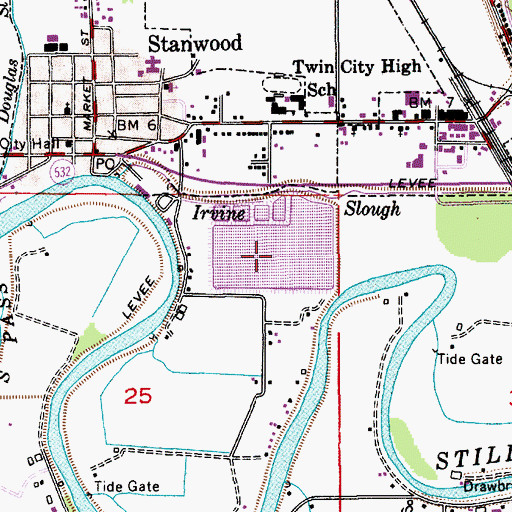 Topographic Map of Irvine Slough, WA