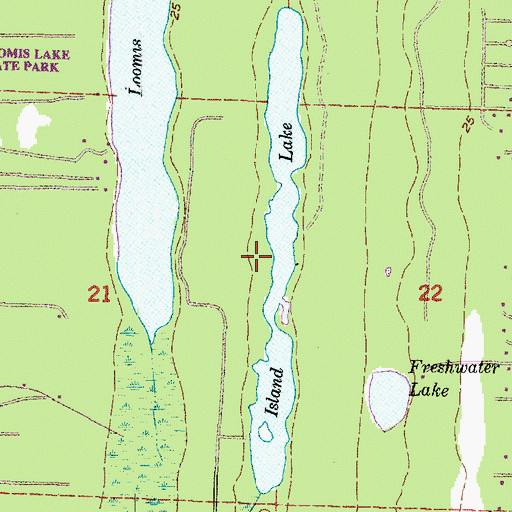 Topographic Map of Island Lake, WA