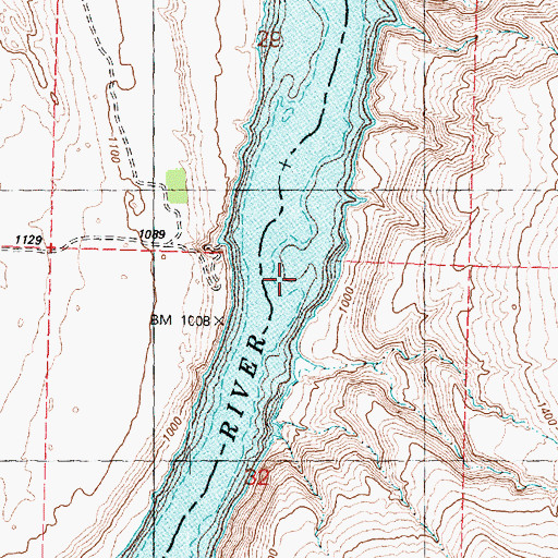 Topographic Map of Island Shoal, WA