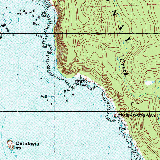 Topographic Map of Johnson Creek, WA