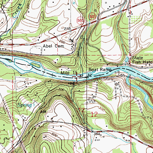 Topographic Map of Johnson Creek, WA