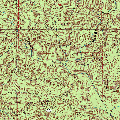 Topographic Map of Johnson Creek, WA