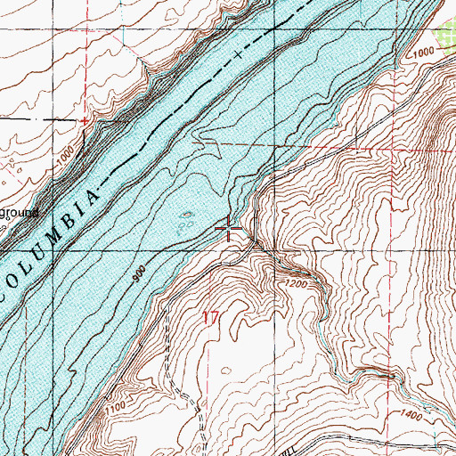 Topographic Map of Jordan Creek, WA