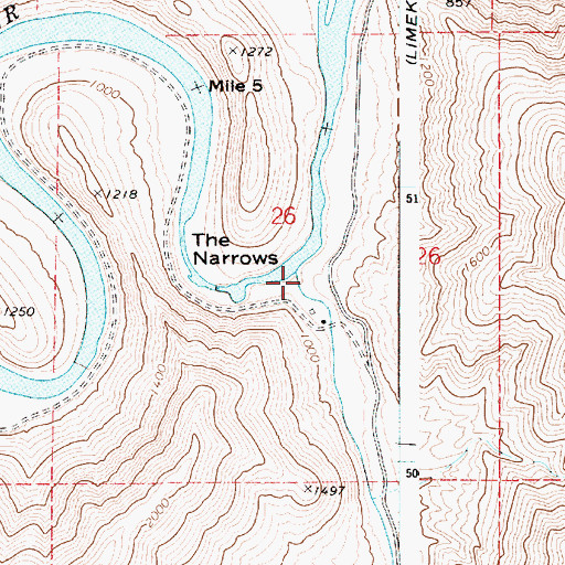 Topographic Map of Joseph Creek, WA