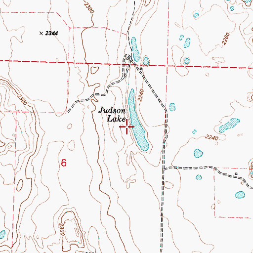 Topographic Map of Judson Lake, WA