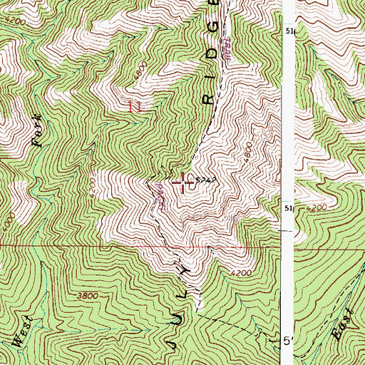 Topographic Map of July Ridge, WA