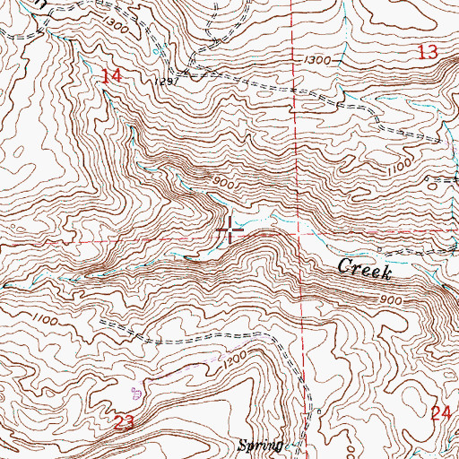Topographic Map of Juniper Canyon, WA