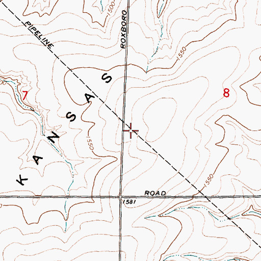Topographic Map of Kansas Prairie, WA